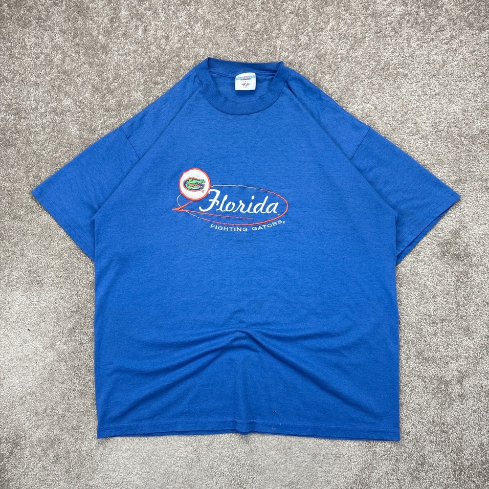Vintage 90s Florida‎ Gators Embroidered T Shirt XL